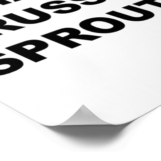 Poster En Haut Qui Dit - Je Déteste Bruxelles Épouse Drôl (Coin)