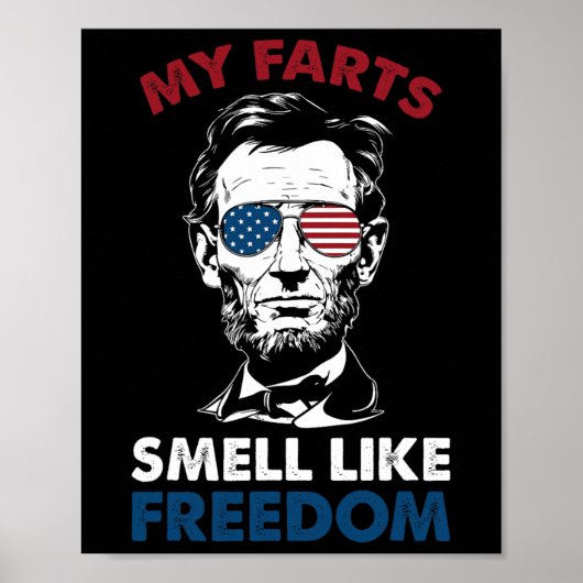 Poster En Juillet Mes Farts Sentent Comme Liberté Abraham (Devant)