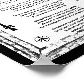 Poster En Laissant L'Obscurité, Entrez Dans La Lumière (Coin)