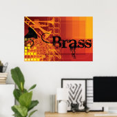 Poster en laiton (Bureau à domicile)
