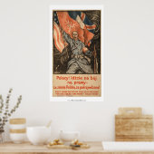 Poster en langue polonaise WWI (Cuisine)