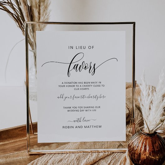 Poster En lieu et place des faveurs, signe des faveurs de