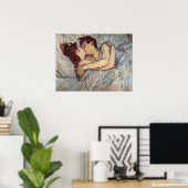 Poster En Lit - Le Baiser D'Henri De Toulouse (Bureau à domicile)