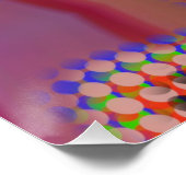 Poster en marbre Abstrait liquide coloré brillant (Coin)