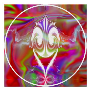 Poster en marbre Abstrait liquide coloré brillant