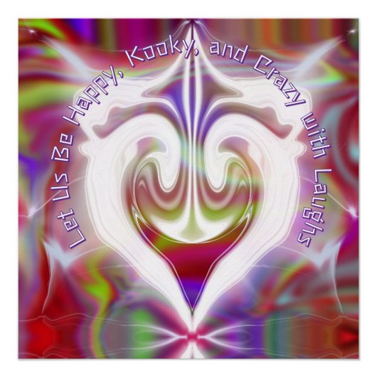 Poster en marbre Abstrait liquide coloré brillant (Devant)