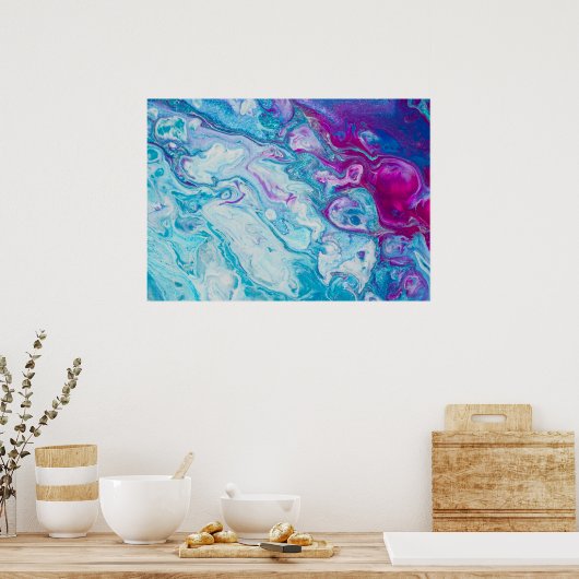 Poster en marbre violet (Cuisine)