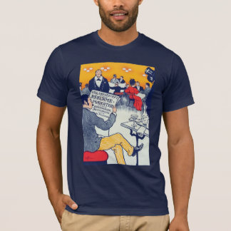 Pøster en marine t-shirt