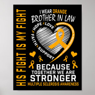 Poster En Mars Nous Portons Orange Frère En Droit Multipl