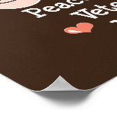 Poster en médecine vétérinaire Peace Love (Coin)