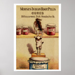 Poster en médecine vintage