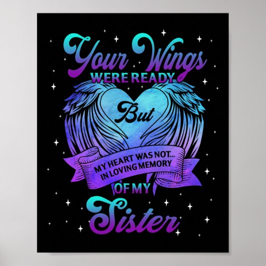 Poster En Mémoire Affectueuse De Ma Soeur Prévention Du S (Devant)