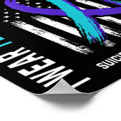 Poster En mémoire Ami Prévention du suicide Amer (Coin)