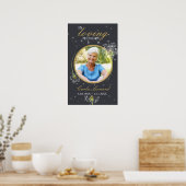 Poster En Mémoire Amoureuse Dandelion Photo Prière funéra (Cuisine)
