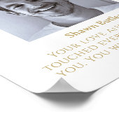 Poster En Mémoire Amoureuse, Élégant signe de mariage (Coin)