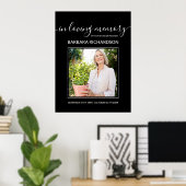 Poster En Mémoire Amoureuse Photo Accueil funéraire (Bureau à domicile)