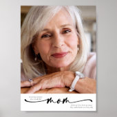 Poster En mémoire d'amour d'une mère merveilleuse hommage (Devant)