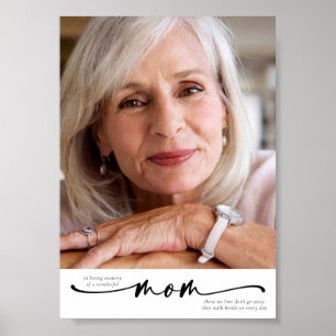 Poster En mémoire d'amour d'une mère merveilleuse hommage