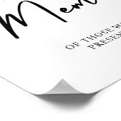 Poster en mémoire d'amour Mariage (Coin)