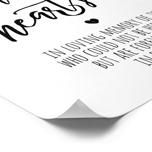 Poster En mémoire d'amour - pour toujours dans notre empr (Coin)