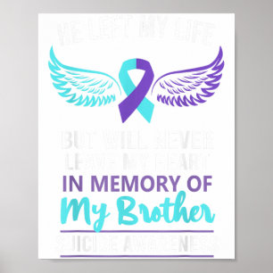 Poster En Mémoire De La Prévention Du Suicide Frère