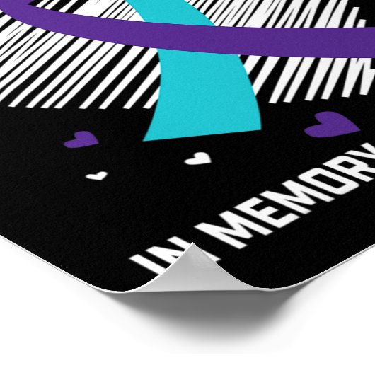 Poster En Mémoire De L'Amour Fille Suicide Sensibilisatio (Coin)