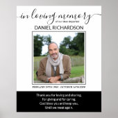 Poster En Mémoire de l'amour Photo Funeral Memorial (Devant)