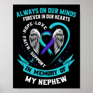Poster En Mémoire De Ma Prévention Du Suicide Nephew