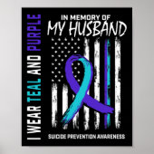 Poster En Mémoire De Mon Mari Suicide Sensibilisation Pré (Devant)