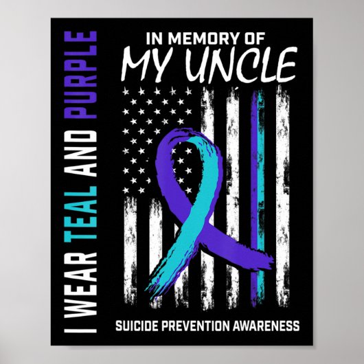 Poster En Mémoire De Mon Oncle Prévention Du Suicide (Devant)