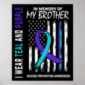 Poster En Mémoire Frère Prévention Suicide (Devant)