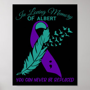 Poster En Mémoire Prévention du Suicide Awareness