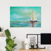 Poster en mer seul (Bureau à domicile)