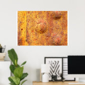 Poster en métal rouillé (Bureau à domicile)