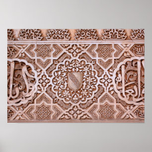 Poster en mosaïque Alhambra