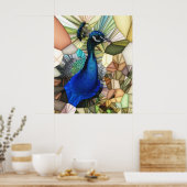Poster en mosaïque Peacock coloré (Cuisine)