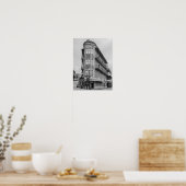 Poster en Niveaux de gris Flatiron Flats Eureka (Cuisine)