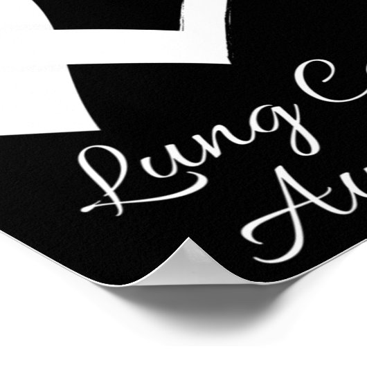 Poster En Novembre, Nous Portons Blanc Lung Cancer Sensib (Coin)