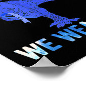 Poster En Novembre Nous Portons Blue Diabetes Awareness T (Coin)