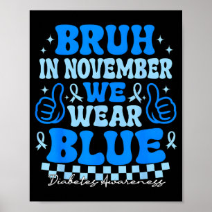 Poster En novembre nous portons le bleu pour la sensibili