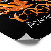 Poster En Novembre Nous Portons Orange High Talons Chauss (Coin)