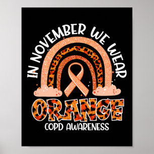 Poster En Novembre Nous Portons Orange Rainbow Crps Sensi