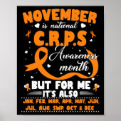 Poster En Novembre Nous Portons Orange Ribbon Crps Sensib (Devant)
