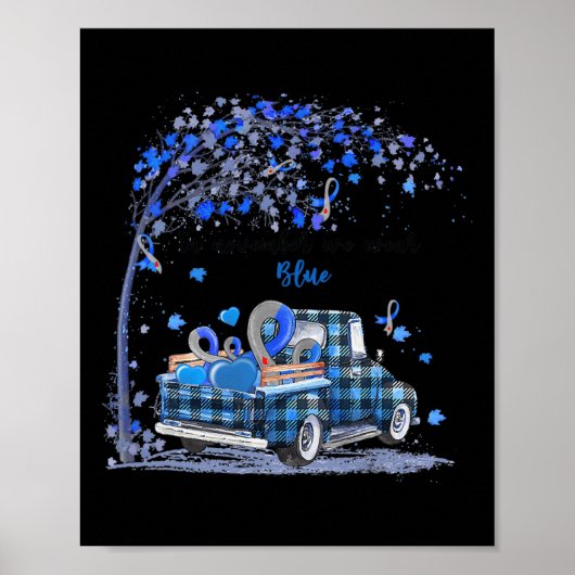 Poster En novembre, nous portons un camion bleu de sensib (Devant)