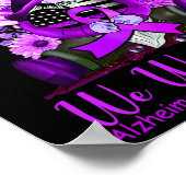 Poster En Novembre Nous Portons Violet Gnome Citrouille A (Coin)