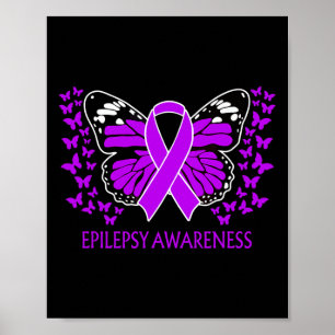 Poster En Novembre Nous Portons Violet Pour La Sensibilis
