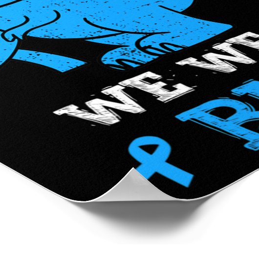Poster En novembre We Wear Blue Diabete Awareness Trex D (Coin)