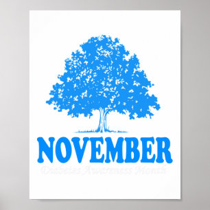 Poster En novembre We Wear Blue Pumkin Aware