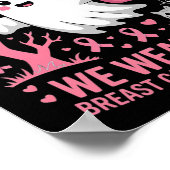 Poster En Octobre Nous Portons Chemise Rose Fantôme Cance (Coin)