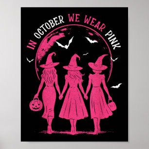 Poster En Octobre Nous Portons Des Filles Roses Certifié